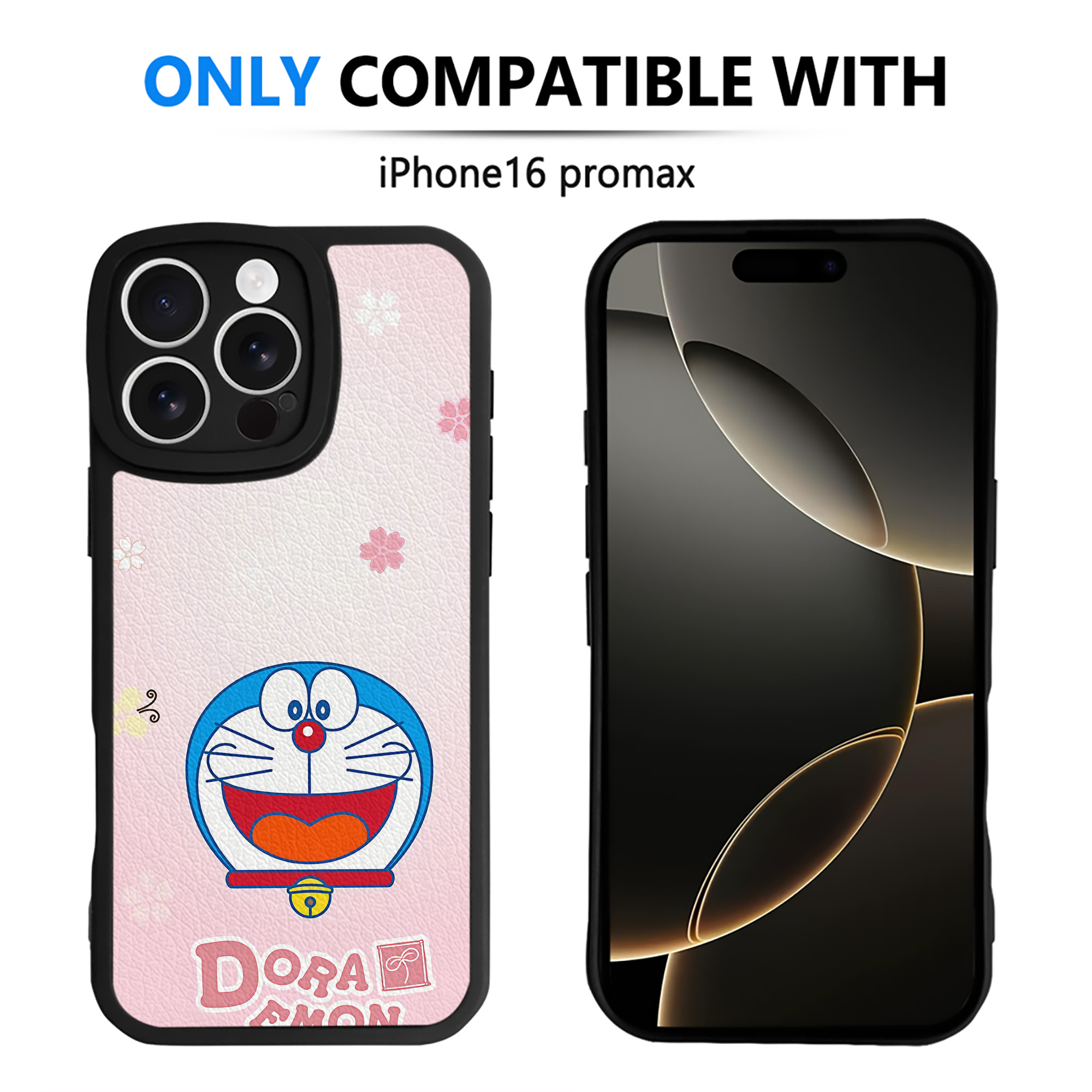 （画像用） ドラえもん Doraemon 【iPhone 16シリーズ対応】シリコンスマホケース（レザー調） 材質：シリコン